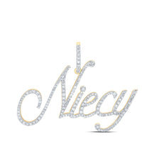 Load image into Gallery viewer, Radiant Reflections: 10kt Yellow Gold Diamond Initial &amp; Letter Pendant - Splendid Jewellery