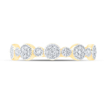 Load image into Gallery viewer, Radiant Reflections: 10kt Yellow Gold Diamond Stackable Band Ring - Splendid Jewellery