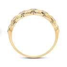 Radiant Reflections: 10kt Yellow Gold Womens Round Diamond Band Ring 1/10 Cttw - Splendid Jewellery