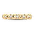 Radiant Reflections: 10kt Yellow Gold Womens Round Diamond Band Ring 1/10 Cttw - Splendid Jewellery