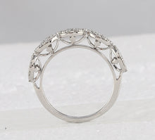 Load image into Gallery viewer, Radiant Reflections | 14kt White Gold Diamond Eternity Band - 1/2 Carat Total Weight - Splendid Jewellery