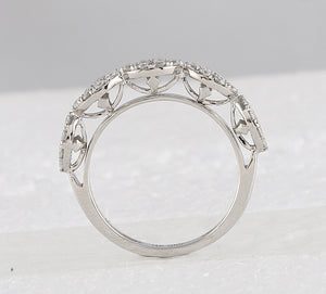 Radiant Reflections | 14kt White Gold Diamond Eternity Band - 1/2 Carat Total Weight - Splendid Jewellery