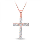 Radiant Reflections Diamond Cross Pendant - Splendid Jewellery