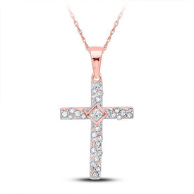 Radiant Reflections Diamond Cross Pendant - Splendid Jewellery