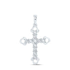 Radiant Reflections Diamond Cross Pendant  Top View from Splendid Jewellery