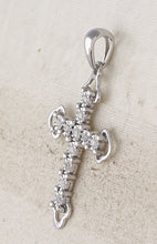 Load image into Gallery viewer, Radiant Reflections Diamond Cross Pendant  Side View from Splendid Jewellery