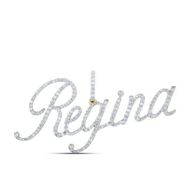 Radiant Reflections: Personalized Diamond Initial Pendant in 10kt Yellow Gold - Splendid Jewellery