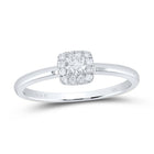 Radiant Reflections: White Gold Diamond Stackable Band - Splendid Jewellery