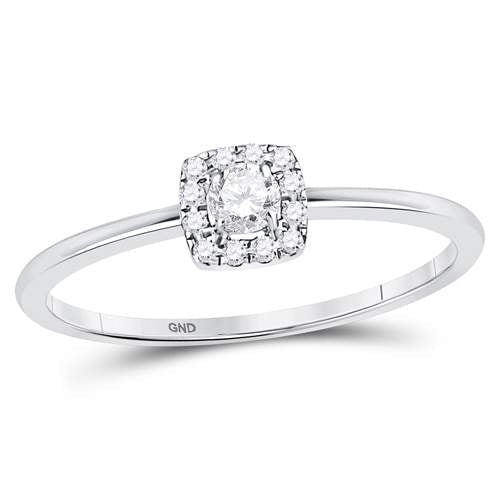 Radiant Reflections: White Gold Diamond Stackable Band - Splendid Jewellery