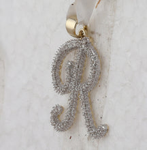 Load image into Gallery viewer, Radiant Rhapsody: 10kt Yellow Gold Diamond Initial Pendant product Side View from Splendid Jewellery