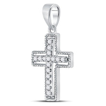 Load image into Gallery viewer, Radiant Roman Diamond Cross Pendant  Side View from Splendid Jewellery