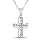 Radiant Roman Diamond Cross Pendant  Top View from Splendid Jewellery