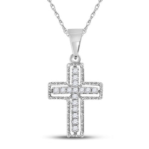 Radiant Roman Diamond Cross Pendant - Splendid Jewellery