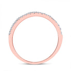 Radiant Romance | 10kt Rose Gold Oval Halo Diamond Bridal Wedding Ring Set - Splendid Jewellery