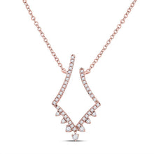Load image into Gallery viewer, Radiant Romance: 14kt Rose Gold Diamond Pendant Necklace - Splendid Jewellery