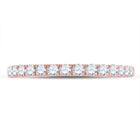 Radiant Rose: 10kt Rose Gold Womens Round Diamond Wedding Single Row Band 1/2 Cttw - Alternate view 4 from Splendid Jewellery