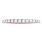Radiant Rose: 10kt Rose Gold Womens Round Diamond Wedding Single Row Band 1/2 Cttw - Splendid Jewellery