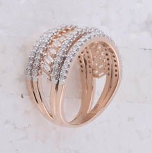 Load image into Gallery viewer, Radiant Rose: 14kt Rose Gold Diamond Band for Women - 1 Cttw - Splendid Jewellery