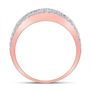 Radiant Rose Gold Baguette Diamond Anniversary Ring - Splendid Jewellery