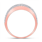Radiant Rose Gold Baguette Diamond Anniversary Ring - Splendid Jewellery