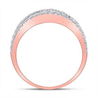 Radiant Rose Gold Baguette Diamond Anniversary Ring - Splendid Jewellery
