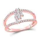 Radiant Rose Gold Baguette Diamond Fashion Ring | Splendid Jewellery - Splendid Jewellery