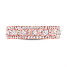 Load image into Gallery viewer, Radiant Rose Gold Diamond Anniversary Band - Splendid Jewellery