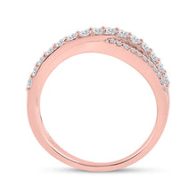 Load image into Gallery viewer, Radiant Rose Gold Diamond Band - 1/2 Cttw - Splendid Jewellery