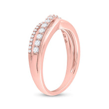 Load image into Gallery viewer, Radiant Rose Gold Diamond Band - 1/2 Cttw - Alternate view 3 from Splendid Jewellery