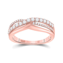 Load image into Gallery viewer, Radiant Rose Gold Diamond Band - 1/2 Cttw - Splendid Jewellery