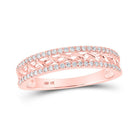 Radiant Rose Gold Diamond Band: 1/5 Cttw of Elegance and Brilliance - Splendid Jewellery