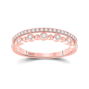 Radiant Rose Gold Diamond Band: A Captivating Masterpiece of Elegance - Splendid Jewellery