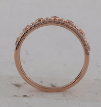 Load image into Gallery viewer, Radiant Rose Gold Diamond Band: A Captivating Masterpiece of Elegance - Alternate view 3 from Splendid Jewellery
