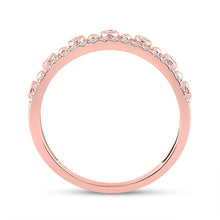 Load image into Gallery viewer, Radiant Rose Gold Diamond Band: A Captivating Masterpiece of Elegance - Alternate view 2 from Splendid Jewellery