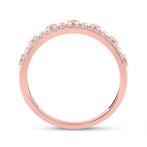 Radiant Rose Gold Diamond Band: A Captivating Masterpiece of Elegance - Splendid Jewellery