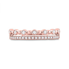 Load image into Gallery viewer, Radiant Rose Gold Diamond Band: A Captivating Masterpiece of Elegance - Splendid Jewellery