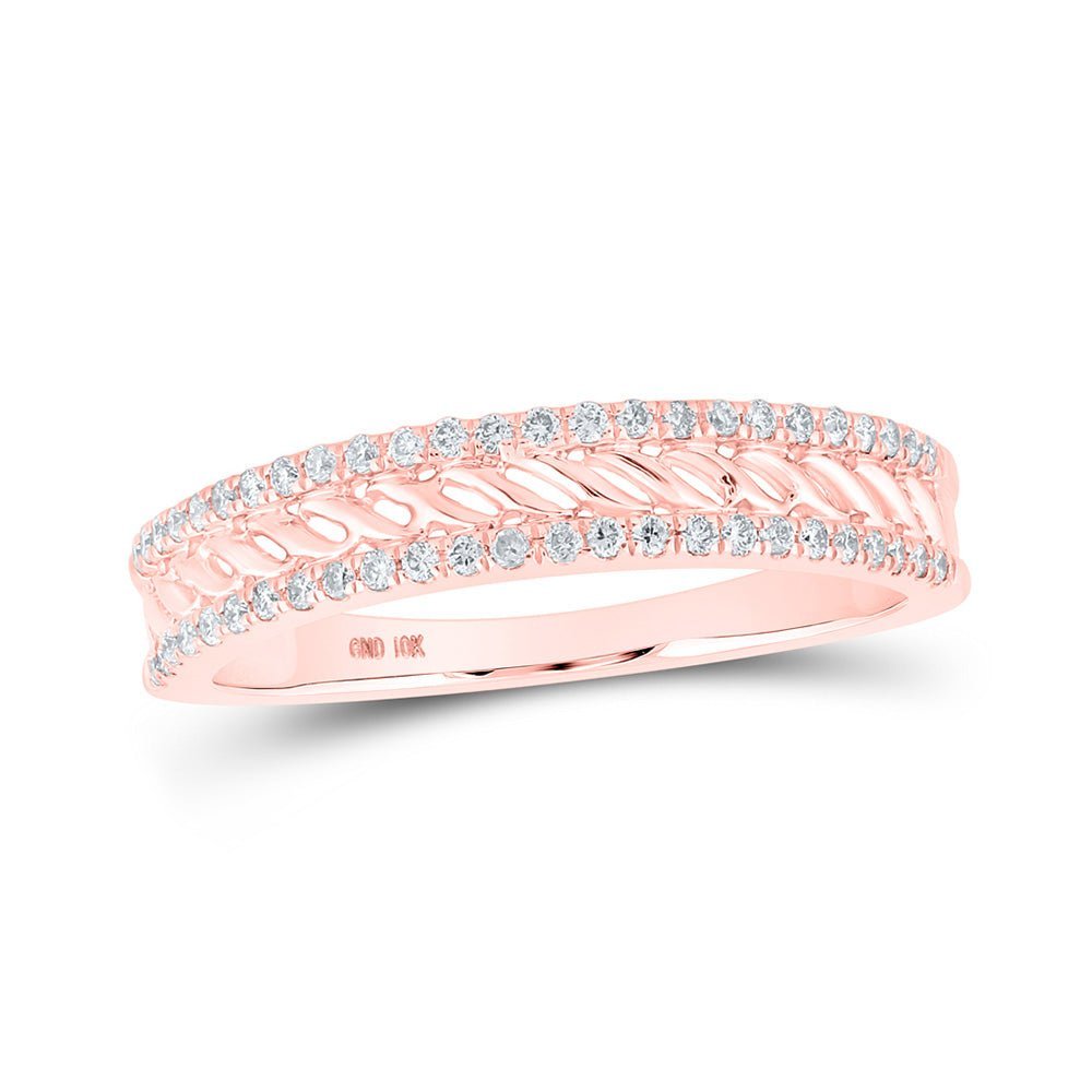 Radiant Rose Gold Diamond Band Ring - Splendid Jewellery