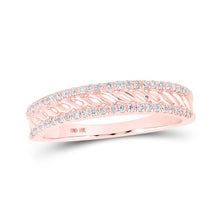 Load image into Gallery viewer, Radiant Rose Gold Diamond Band Ring - Splendid Jewellery