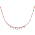 Radiant Rose Gold Diamond Bar Necklace: A Timeless Symbol of Elegance and Love - Splendid Jewellery