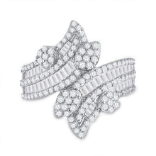 Load image into Gallery viewer, Radiant Rose Gold Diamond Bypass Cluster Fashion Ring - Splendid Jewellery