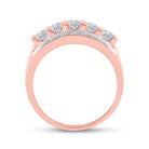 Radiant Rose Gold Diamond Channel Set Men's Wedding Band - 2 Cttw - Splendid Jewellery