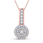 Radiant Rose Gold Diamond Circle Pendant - Splendid Jewellery