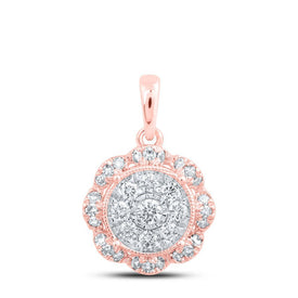 Radiant Rose Gold Diamond Circle Pendant: A Timeless Symbol of Elegance and Love - Splendid Jewellery