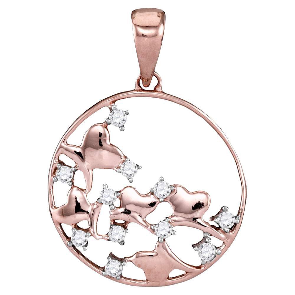 Radiant Rose Gold Diamond Circle Pendant: A Timeless Symbol of Eternal Love and Elegance - Splendid Jewellery