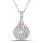 Radiant Rose Gold Diamond Circle Pendant: A Timeless Symbol of Love and Elegance - Splendid Jewellery