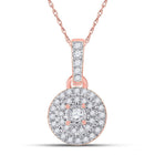 Radiant Rose Gold Diamond Circle Pendant: A Timeless Symbol of Love and Elegance - Splendid Jewellery