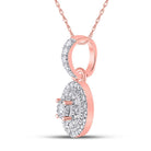 Radiant Rose Gold Diamond Circle Pendant: A Timeless Symbol of Love and Elegance - Splendid Jewellery