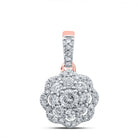 Radiant Rose Gold Diamond Cluster Pendant: A Captivating Symbol of Elegance and Romance - Splendid Jewellery