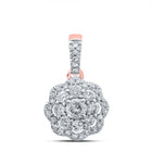 Radiant Rose Gold Diamond Cluster Pendant: A Captivating Symbol of Elegance and Romance - Splendid Jewellery