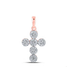 Radiant Rose Gold Diamond Cross Pendant: A Captivating Symbol of Elegance and Faith - Splendid Jewellery